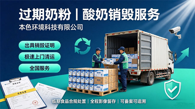 过期奶粉、酸奶销毁处理公司