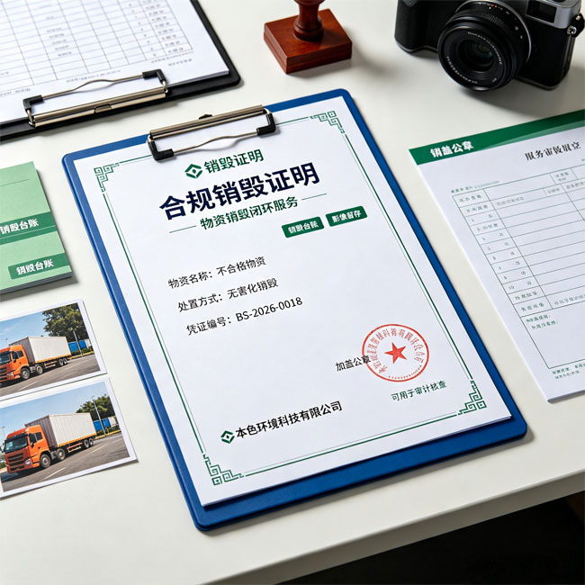 销毁公司出具销毁证明