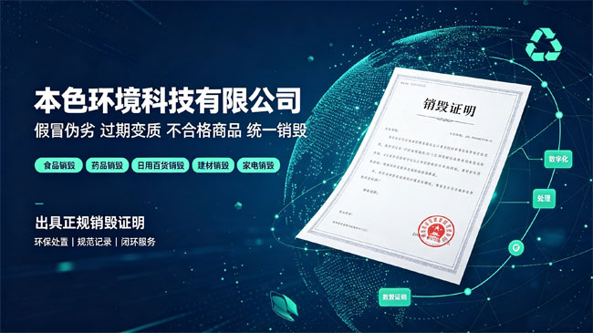 出具正规销毁证明的销毁公司