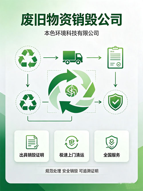 规范销毁处理、环保销毁、可追溯证明