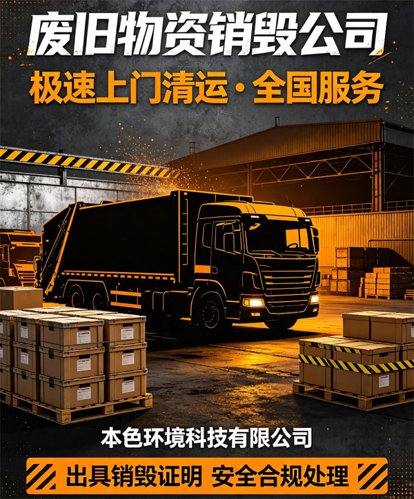 出具销毁证明、安全合规销毁处理