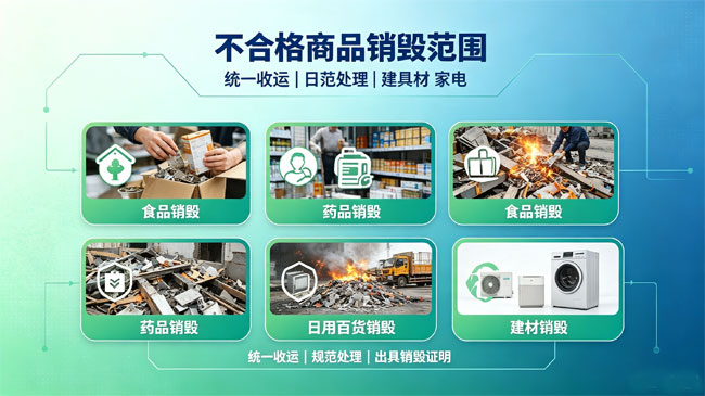 不合格商品统一收运集中销毁