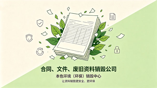 合同、废旧资料销毁公司推荐