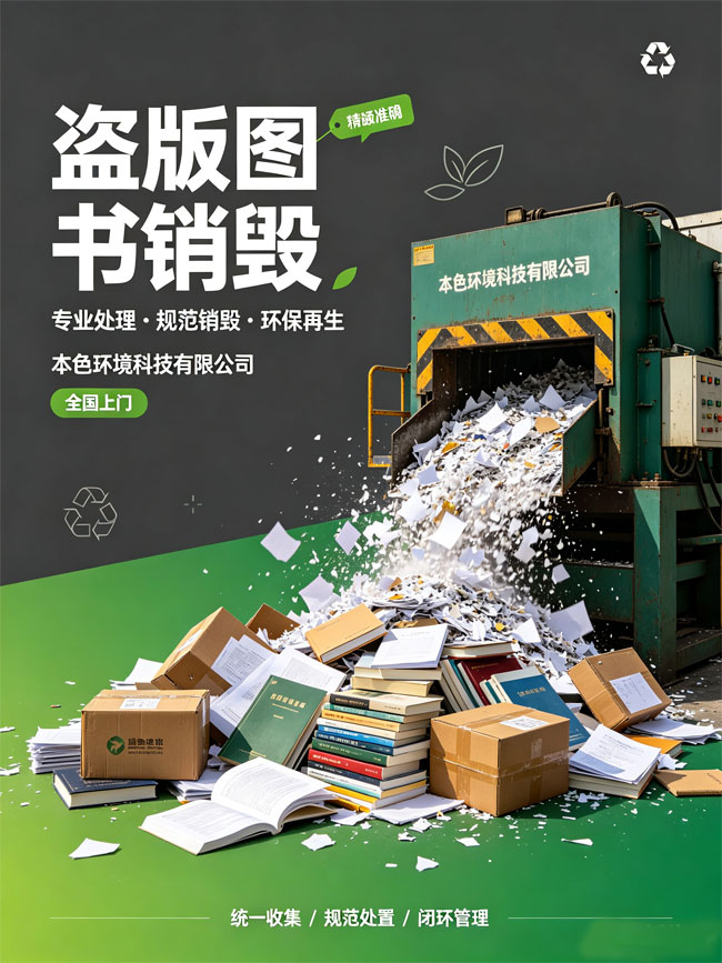 盗版图书销户处理公司_本色销毁中心
